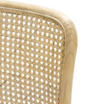 Set of 2 - Zara Teak Wood Cane Dining Chair - Natural Dining Chair Eastern-Local