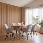 Set of 2 - Nola Plywood Dining Chair - Beige Dining Chair Sendo-Core