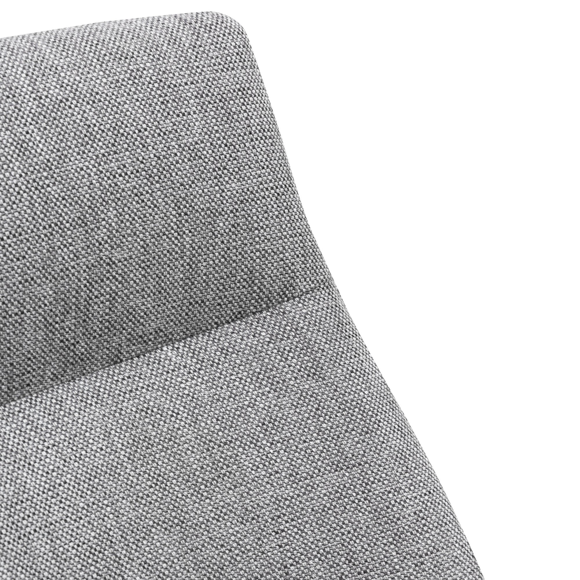 Ex Display - Rivera Fabric Dining Chair - Graphite Grey - Black Legs Dining Chair K Sofa-Core