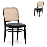 Set of 2 - Bonilla Dining Chair - Black Dining Chair Swady-Core   