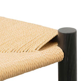 Ex Display - Erika Rattan Black Dining Chair - Natural Seat Dining Chair Oakwood-Core