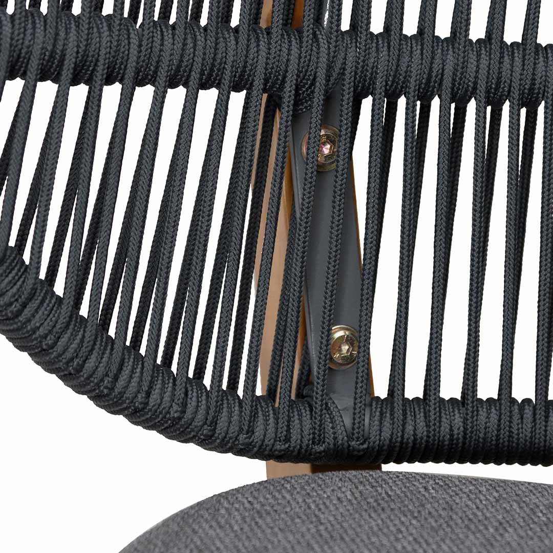 Ex Display - Jorge Outdoor Dining Chair - Anthracite Grey Cushion Outdoor Chair Eminem-Core