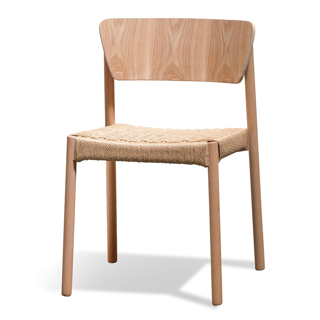 Timber Rope Seat Set of 2 - Filiberto Rope Seat Dining Chair - Natural | Interior Secrets