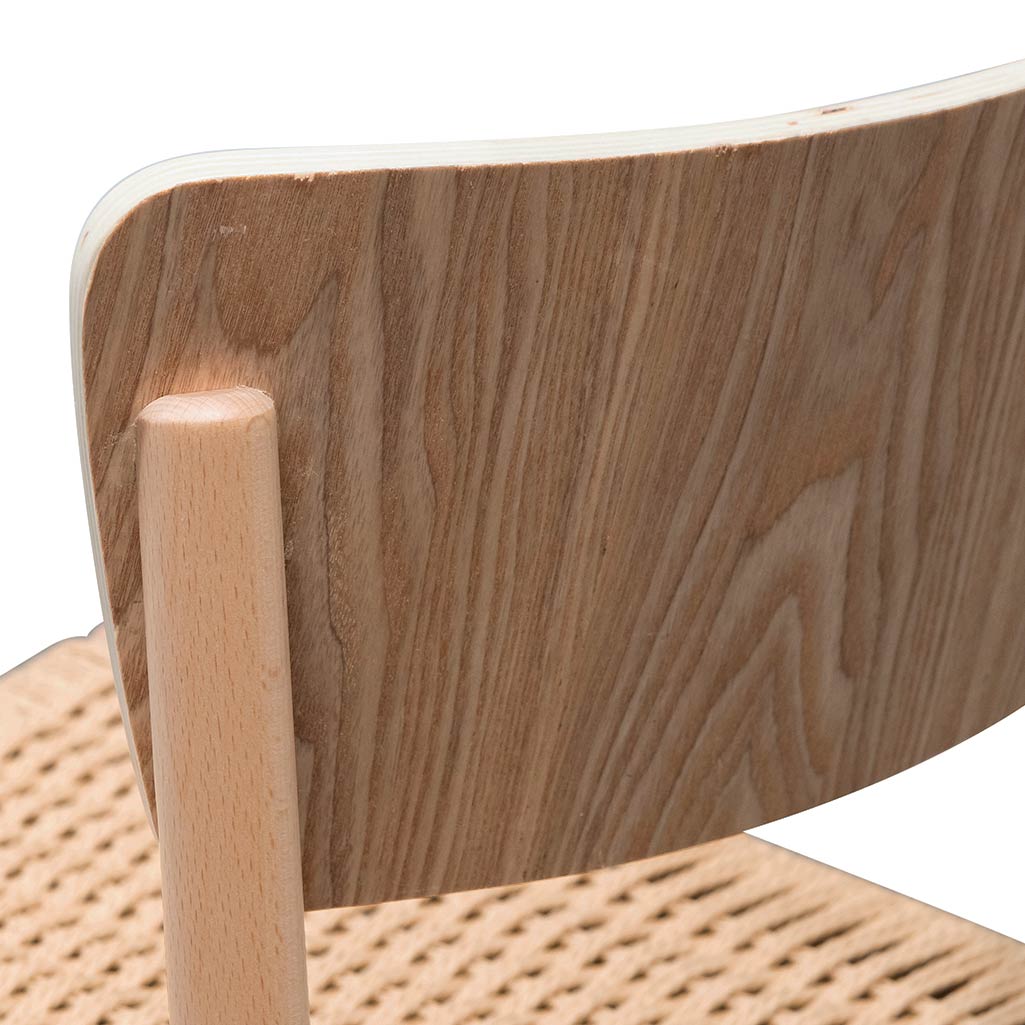 Timber Rope Seat Set of 2 - Filiberto Rope Seat Dining Chair - Natural | Interior Secrets