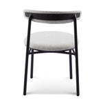 Ex Display - Set of 2 Oneal Fabric Dining Chair - Silver Grey with Black Legs (Office use) Dining Chair Swady-Core