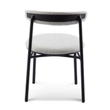 Ex Display - Set of 2 Oneal Fabric Dining Chair - Silver Grey with Black Legs (Office use) Dining Chair Swady-Core