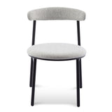 Ex Display - Set of 2 Oneal Fabric Dining Chair - Silver Grey with Black Legs (Office use) Dining Chair Swady-Core