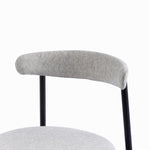 Ex Display - Set of 2 Oneal Fabric Dining Chair - Silver Grey with Black Legs (Office use) Dining Chair Swady-Core
