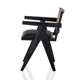 Ex Display - Castro Rattan Dining Chair - Black Dining Chair Chic-Core