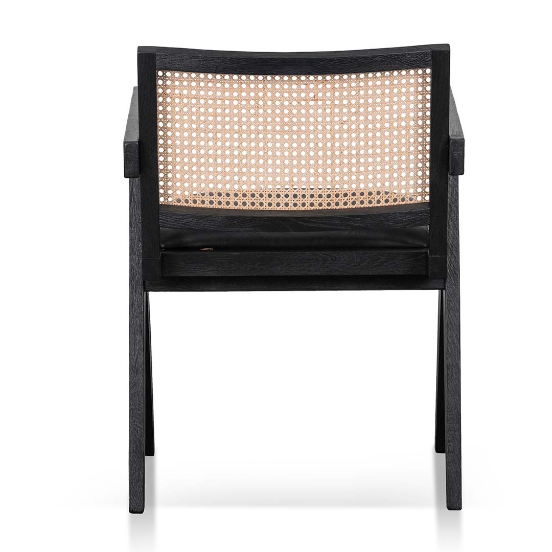 Ex Display - Castro Rattan Dining Chair - Black Dining Chair Chic-Core