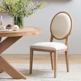 Set of 2 - Lula Natural Dining Chair - Dawn Beige Dining Chair LJ-Core