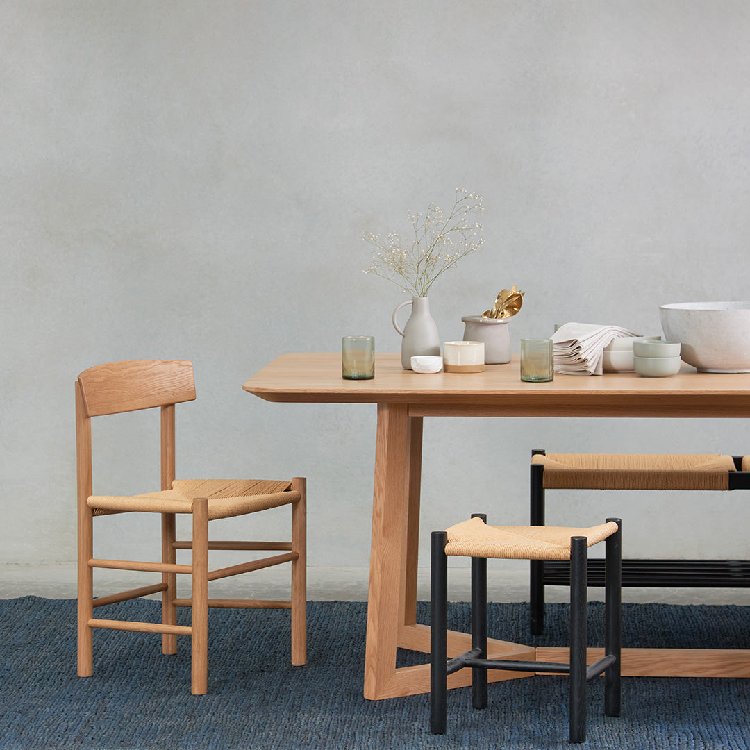 Ex Display - Erika Rattan Dining Chair - Natural Dining Chair Oakwood-Core