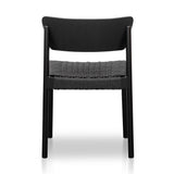 Set of 2 - Filiberto Rope Seat Dining Chair - Black Dining Chair Swady-Core   