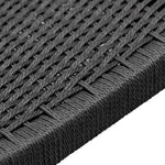 Set of 2 - Filiberto Rope Seat Dining Chair - Black Dining Chair Swady-Core   