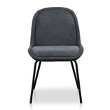 Ex Display - Robles Fabric Dining Chair - Charcoal Grey Dining Chair Freehold-Core