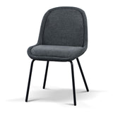 Ex Display - Robles Fabric Dining Chair - Charcoal Grey Dining Chair Freehold-Core