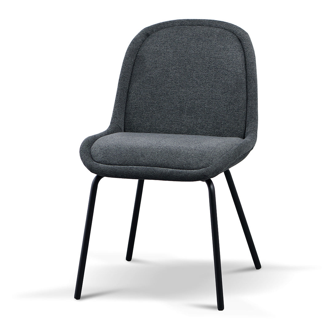 Ex Display - Robles Fabric Dining Chair - Charcoal Grey Dining Chair Freehold-Core