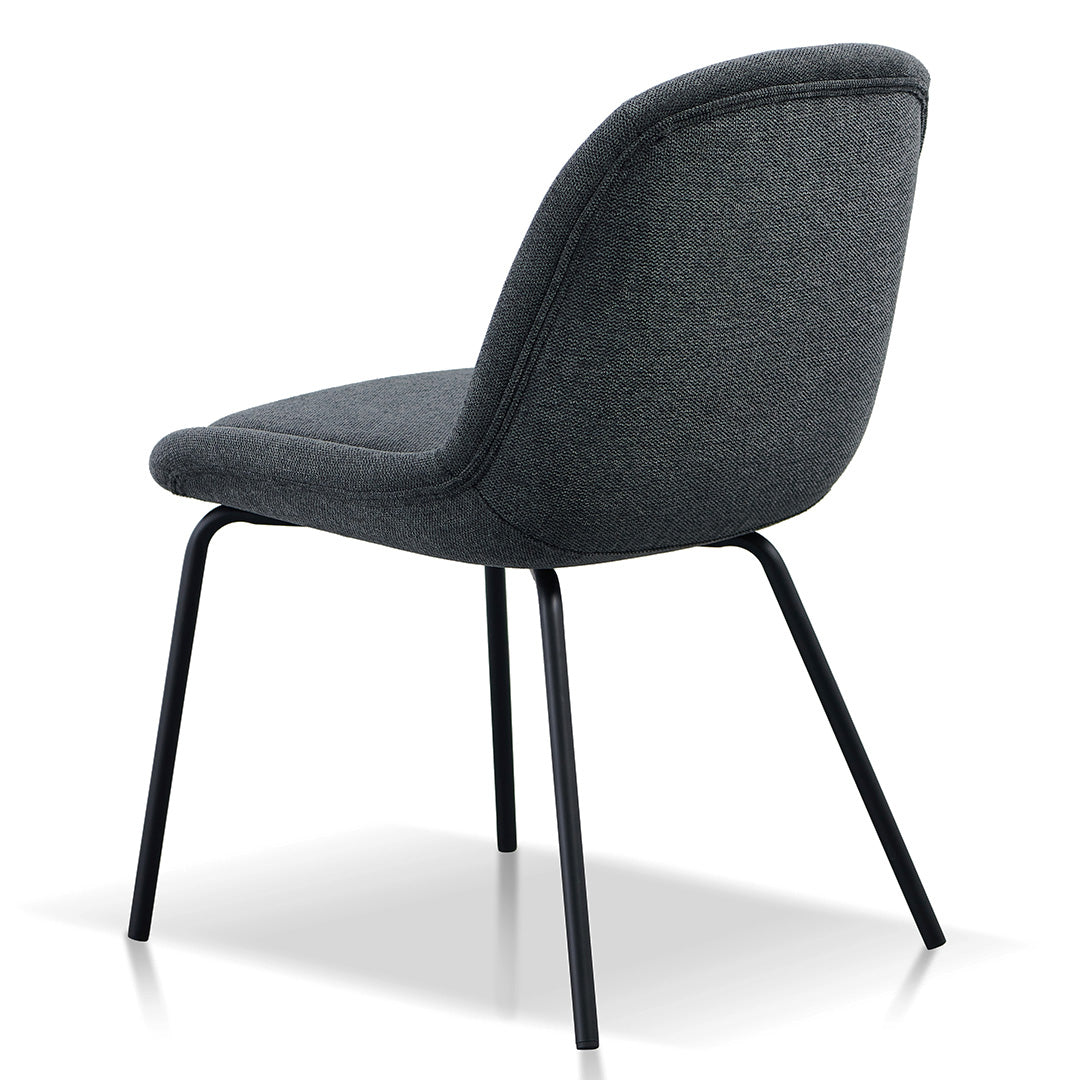 Ex Display - Robles Fabric Dining Chair - Charcoal Grey Dining Chair Freehold-Core