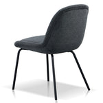 Ex Display - Robles Fabric Dining Chair - Charcoal Grey Dining Chair Freehold-Core
