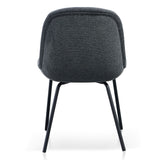 Ex Display - Robles Fabric Dining Chair - Charcoal Grey Dining Chair Freehold-Core