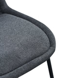 Ex Display - Robles Fabric Dining Chair - Charcoal Grey Dining Chair Freehold-Core