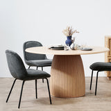 Ex Display - Robles Fabric Dining Chair - Charcoal Grey Dining Chair Freehold-Core