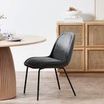 Ex Display - Robles Fabric Dining Chair - Charcoal Grey Dining Chair Freehold-Core