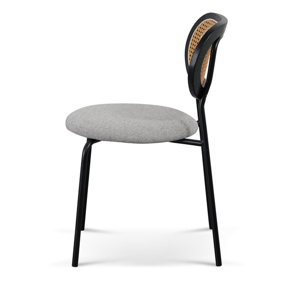 Set of 2 - Woodard Dining Chair - Spec Grey