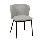 Ex Display - Flossie Fabric Dining Chair - Coastal Light Grey Dining Chair Freehold-Core