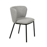 Ex Display - Flossie Fabric Dining Chair - Coastal Light Grey Dining Chair Freehold-Core
