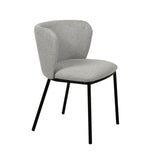 Ex Display - Flossie Fabric Dining Chair - Coastal Light Grey Dining Chair Freehold-Core