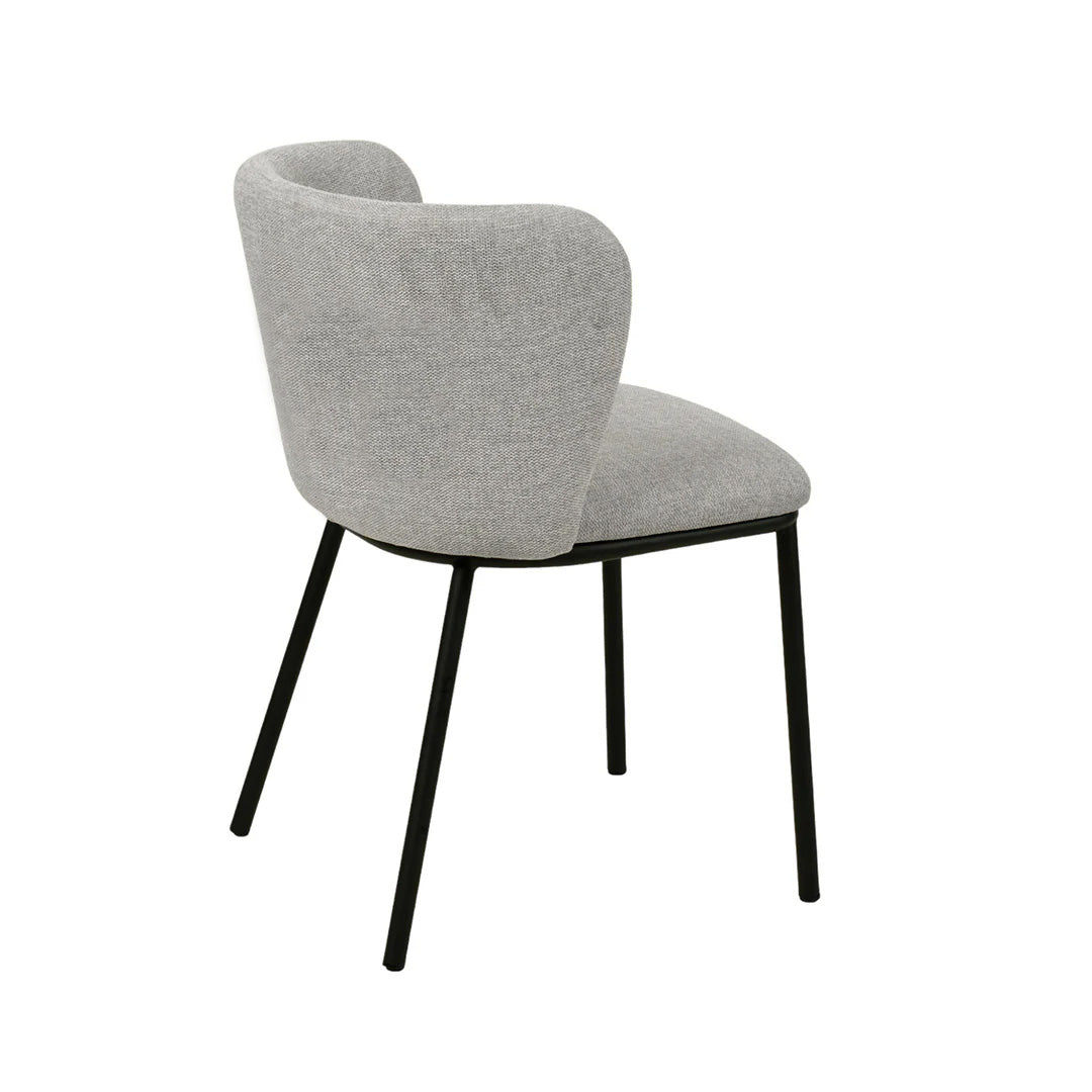 Ex Display - Flossie Fabric Dining Chair - Coastal Light Grey Dining Chair Freehold-Core