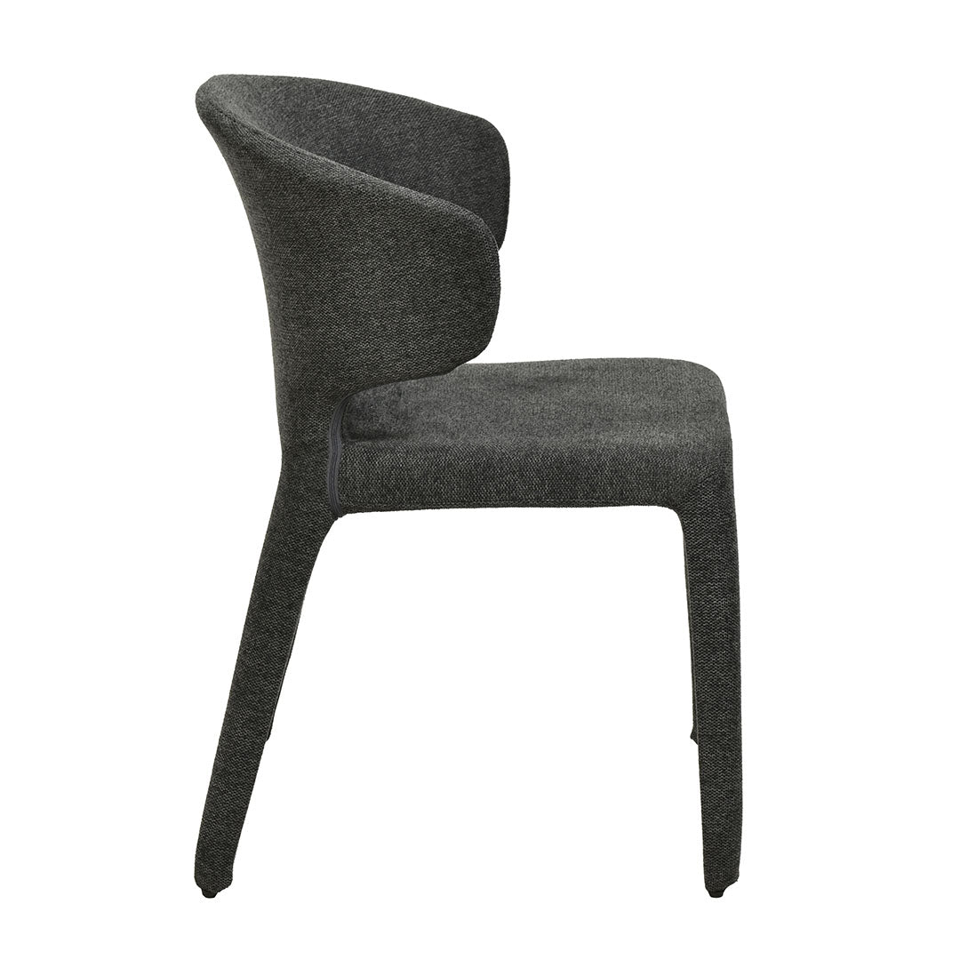 Ex Display - Pollard Fabric Dining Chair - Charcoal Grey Dining Chair Freehold-Core
