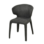 Set of 2 - Pollard Fabric Dining Chair - Charcoal Grey