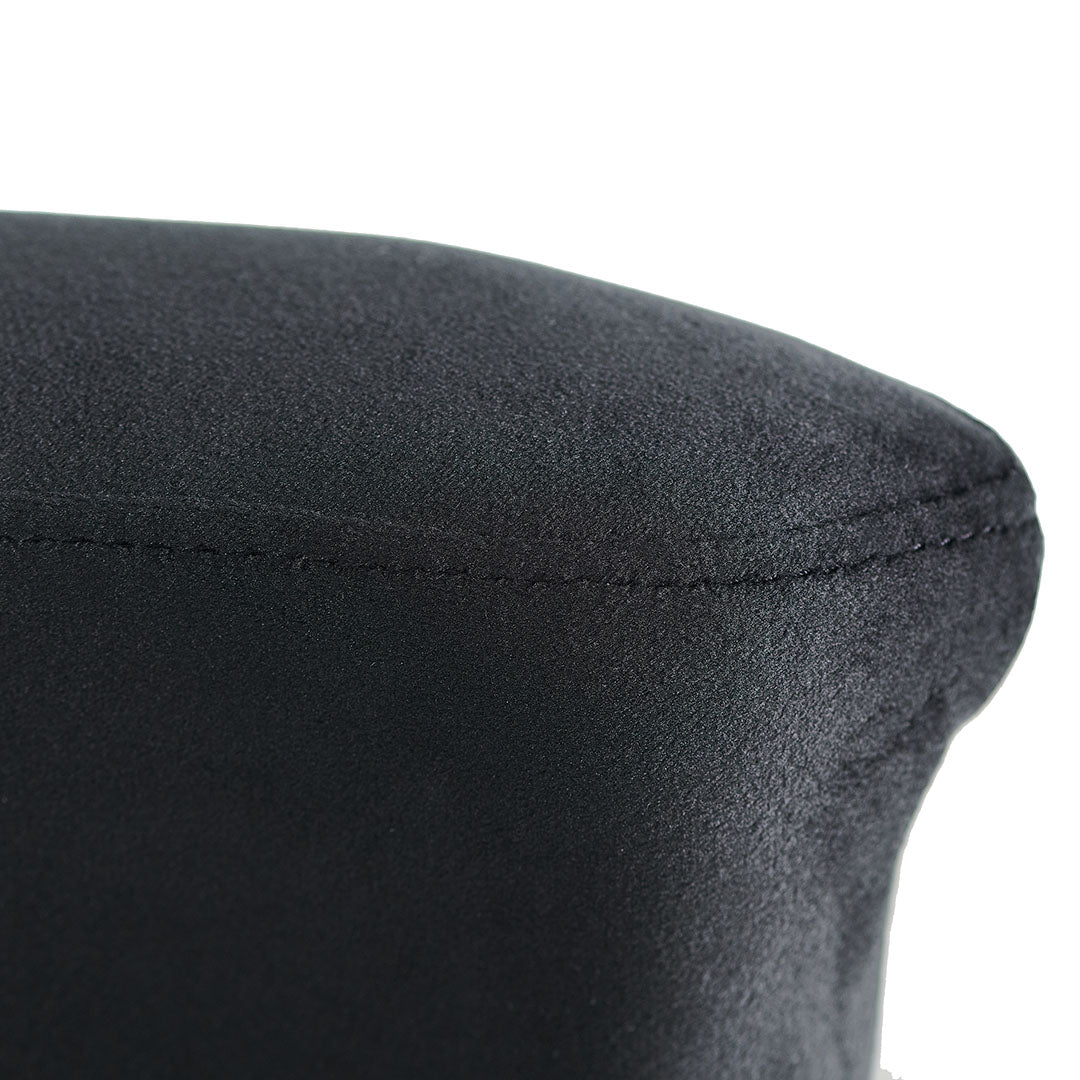 Ex Display - Adela Black Velvet Dining Chair - Golden Base Dining Chair Blue Steel Sofa- Core