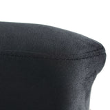 Ex Display - Adela Black Velvet Dining Chair - Golden Base Dining Chair Blue Steel Sofa- Core