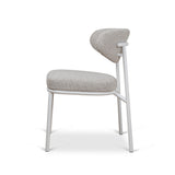 Ex Display - Ambrosi White Dining Chair - Clay Grey Dining Chair Freehold-Core