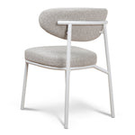 Ex Display - Ambrosi White Dining Chair - Clay Grey Dining Chair Freehold-Core