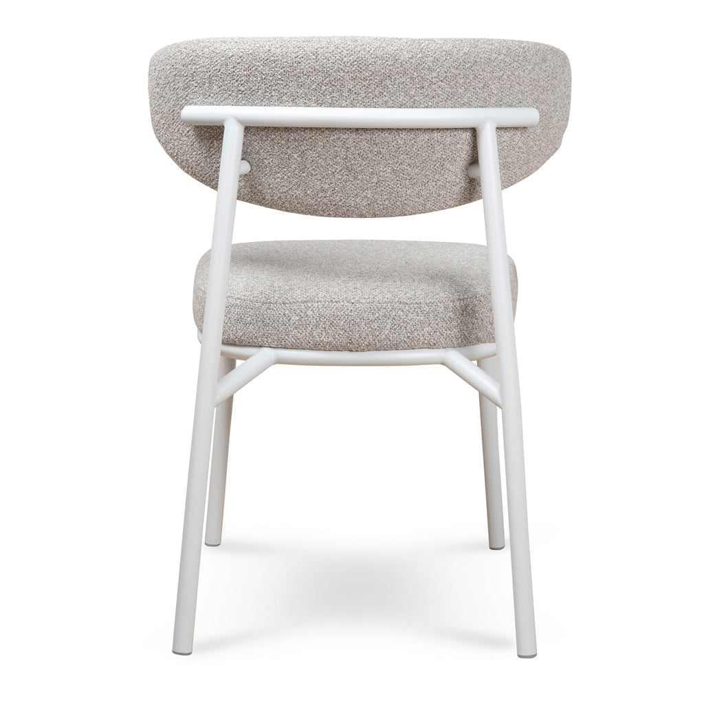 Ex Display - Ambrosi White Dining Chair - Clay Grey Dining Chair Freehold-Core