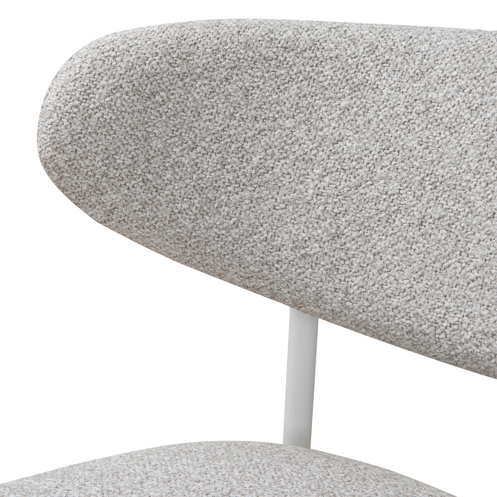 Ex Display - Ambrosi White Dining Chair - Clay Grey Dining Chair Freehold-Core