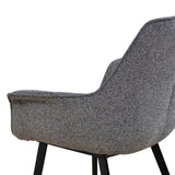 Set of 2 - Nola Fabric Dining Chair - Spec Charcoal Dining Chair Sendo-Core   