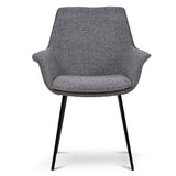 Set of 2 - Nola Fabric Dining Chair - Spec Charcoal Dining Chair Sendo-Core   