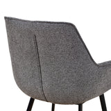 Set of 2 - Nola Fabric Dining Chair - Spec Charcoal Dining Chair Sendo-Core   