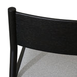 Set of 2 - Mirit Black Dining Chair - Moon Grey Dining Chair Marri-Core   