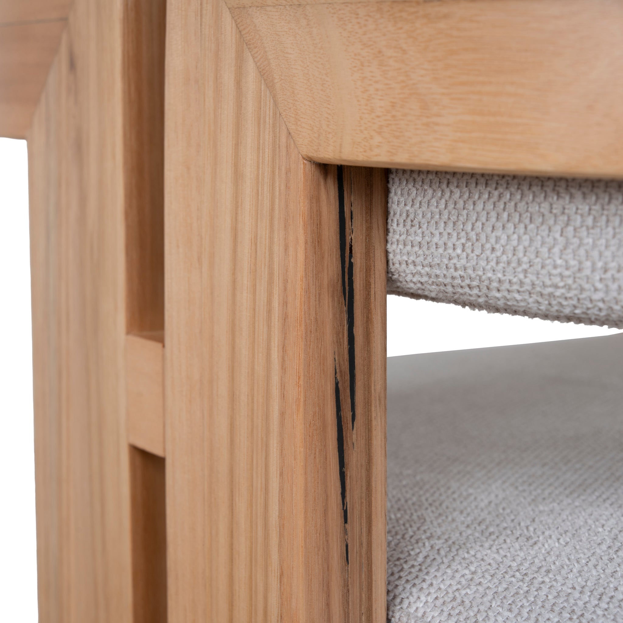 Set of 2 - Merari Natural NZ Ash Dining Chair - Stone Beige Dining Chair Marri-Core