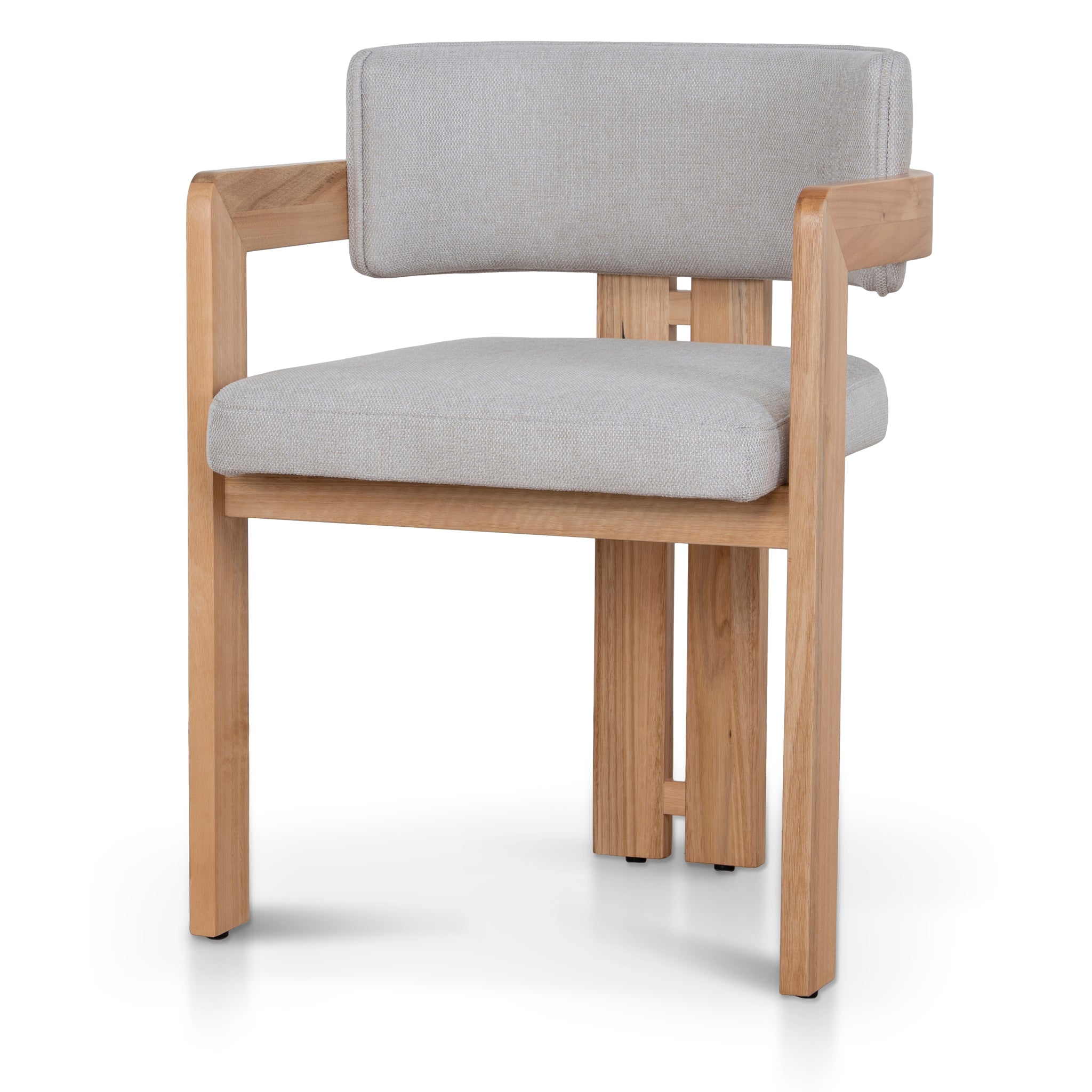 Ex Display - Merari Natural Ash Dining Chair - Stone Beige Dining Chair Marri-Core