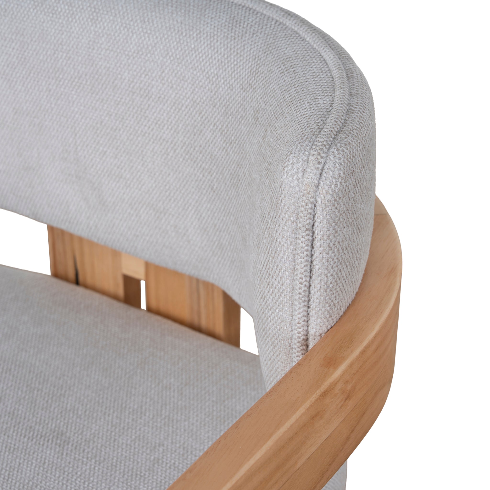 Set of 2 - Merari Natural NZ Ash Dining Chair - Stone Beige Dining Chair Marri-Core