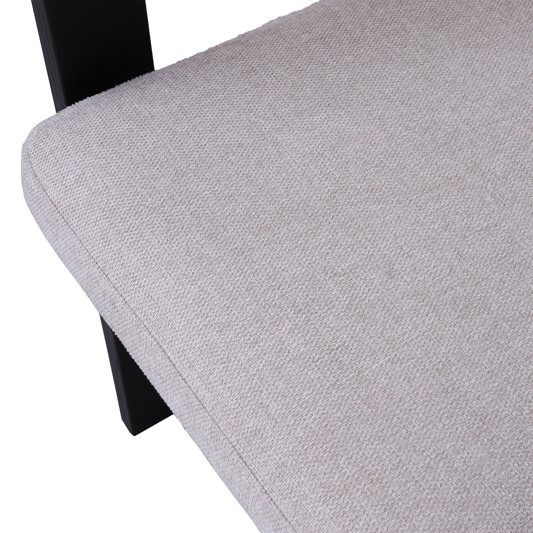 Ex Display - Merari Black Dining Chair - Stone Beige Dining Chair Marri-Core   