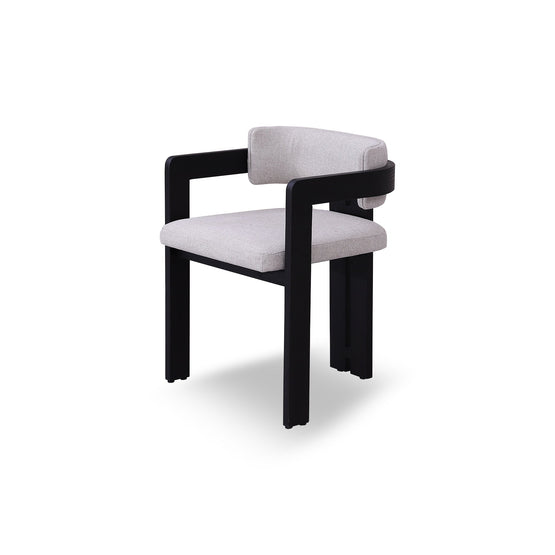 Ex Display - Merari Black Dining Chair - Stone Beige Dining Chair Marri-Core   