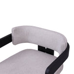 Ex Display - Merari Black Dining Chair - Stone Beige Dining Chair Marri-Core   